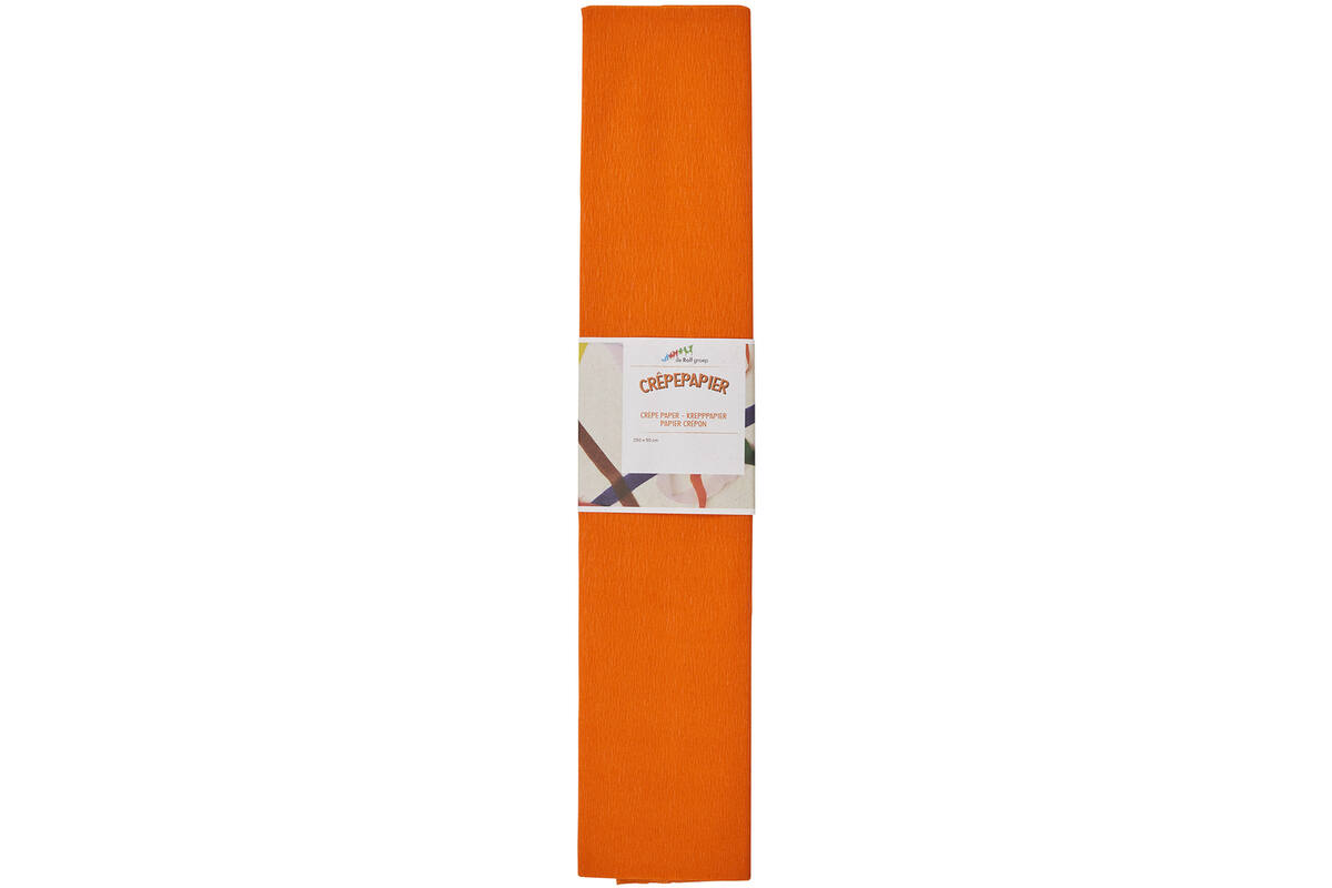 Crêpepapier oranje 250 x 50 cm