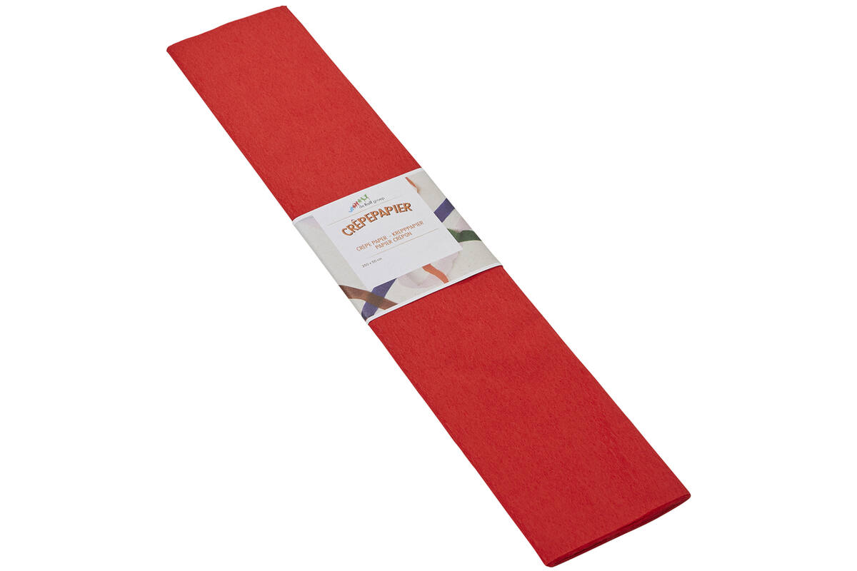 Crêpepapier rood 250 x 50 cm