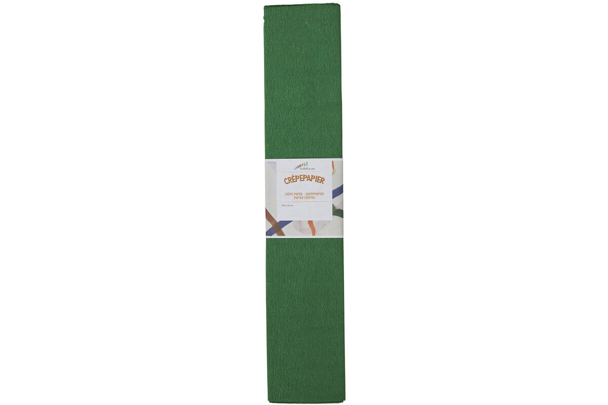 Crêpepapier donkergroen 250 x 50 cm