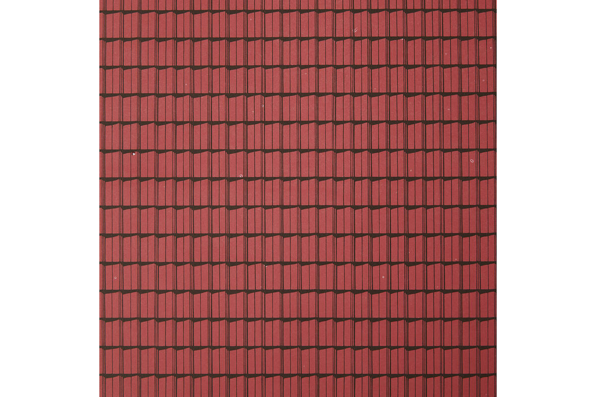 Dakpannenpapier 50 x 34 cm rood, 100 vel