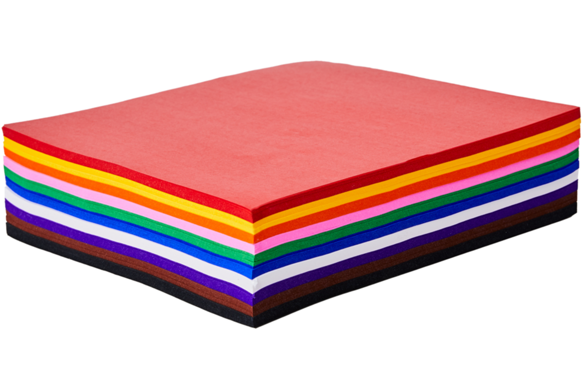 Zijdevloei 16 x 16 cm 12 kleuren, 1000 vel