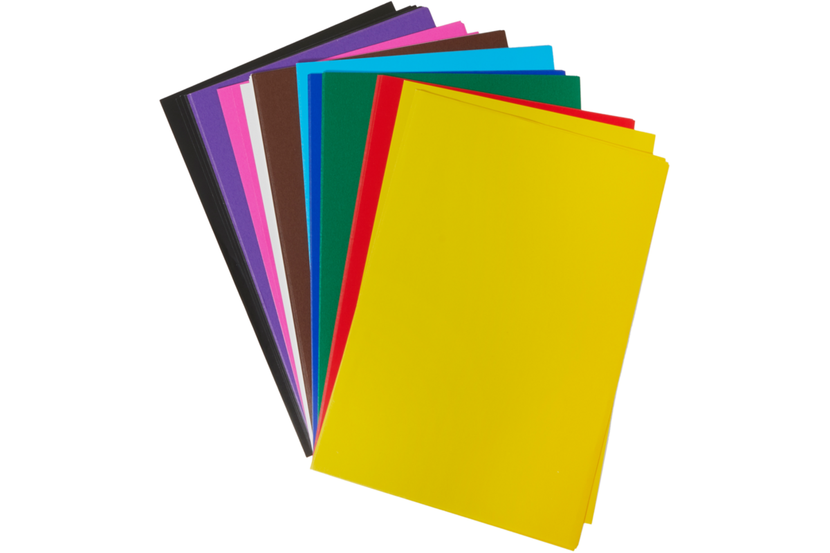 Sitspapier 25 x 17 cm 100 vel 10 kleuren ass., 80 grs.