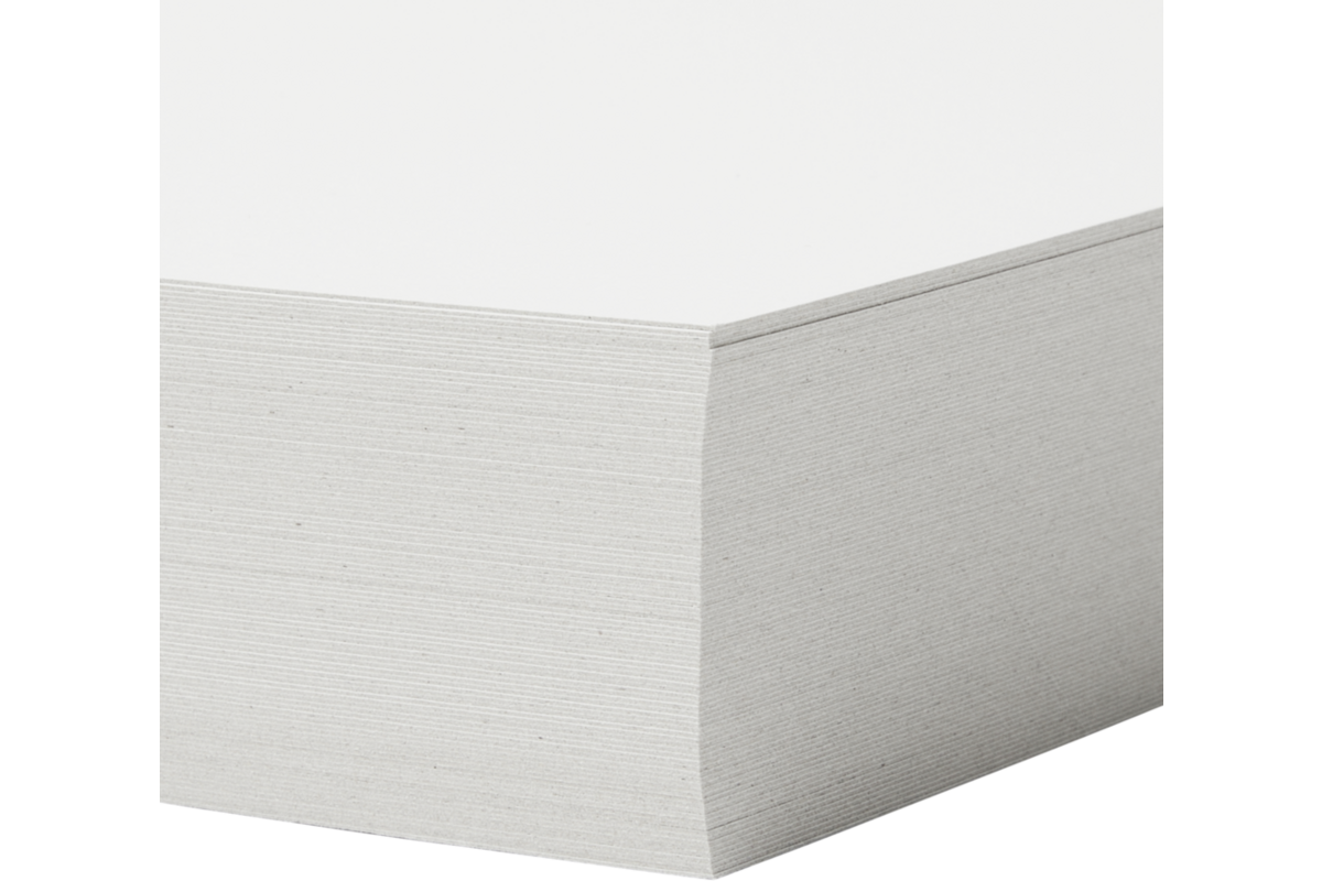 Prikkarton 12 x 16 cm 100 vel wit 250 grs.
