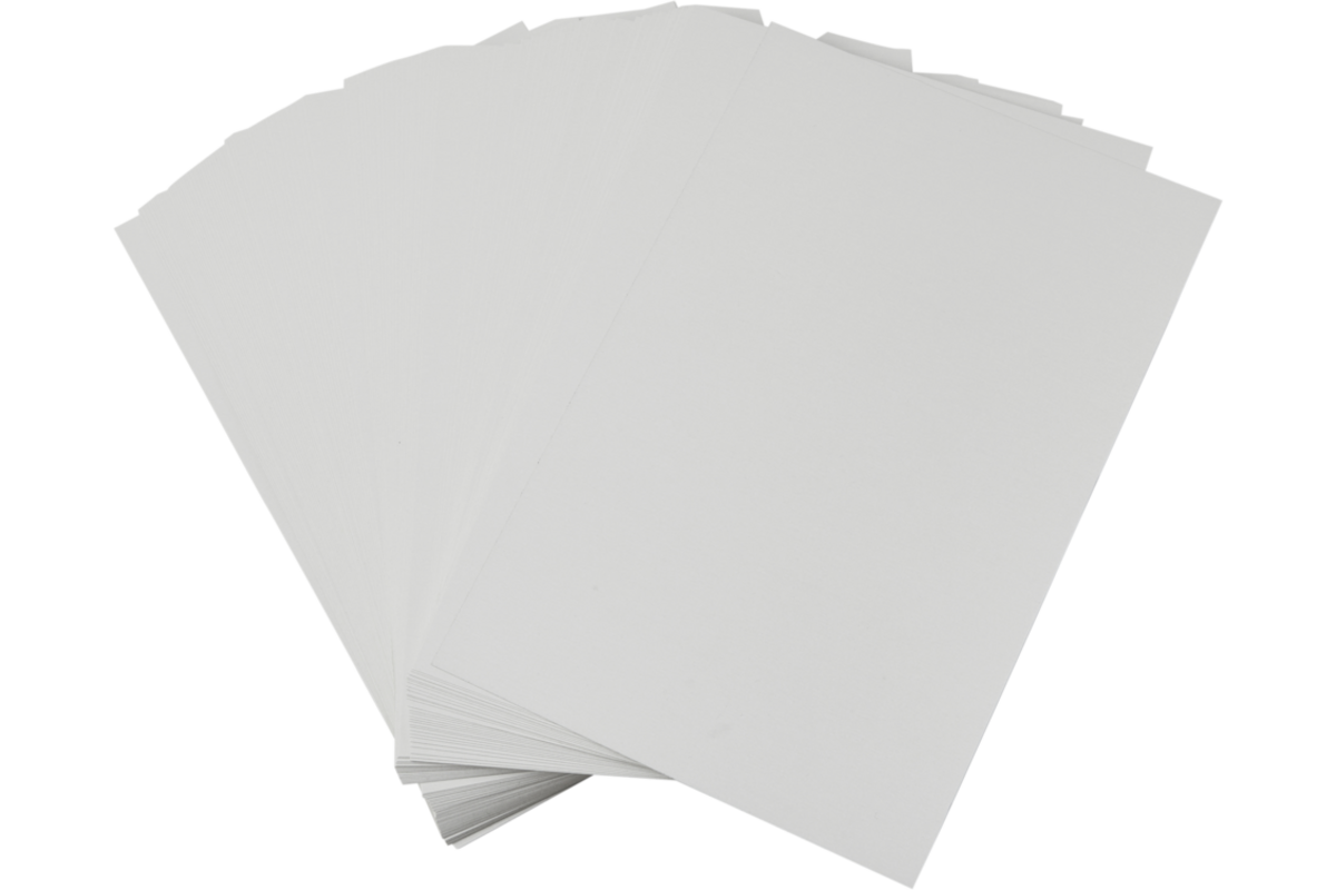Prikkarton 16 x 25 cm 100 vel wit 250 grs.
