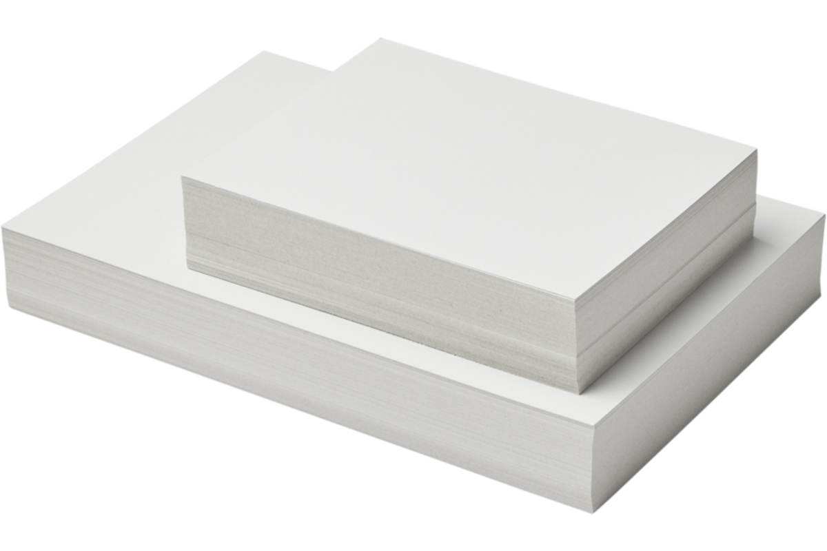Prikkarton 16 x 25 cm 100 vel wit 250 grs.