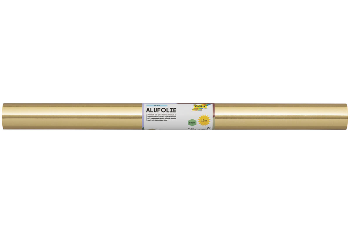 Aluminiumfolie goud/goud 50 cm x 10 meter