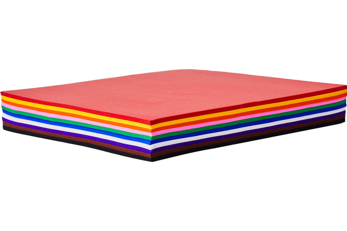Zijdevloei 50 x 70 cm 10 kleuren, 100 vel