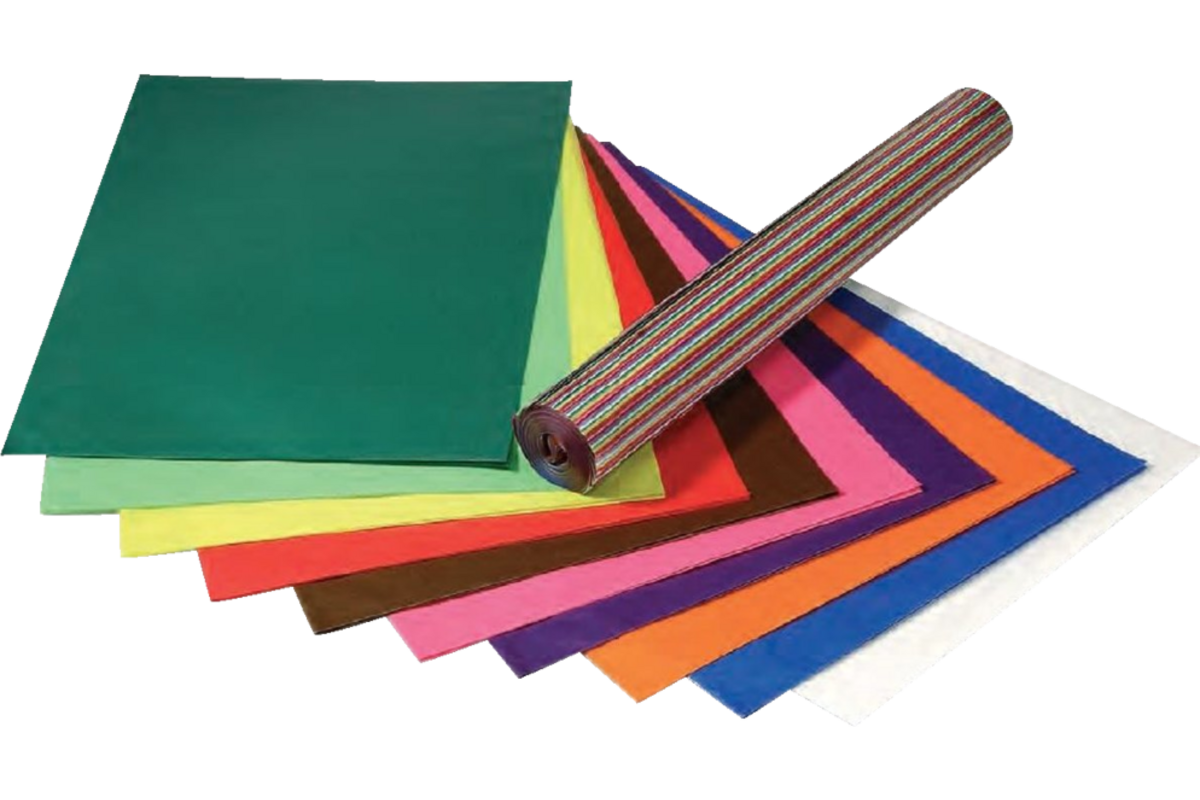 Vliegerpapier 50 x 70 cm 100 vel 10 kleuren ass.