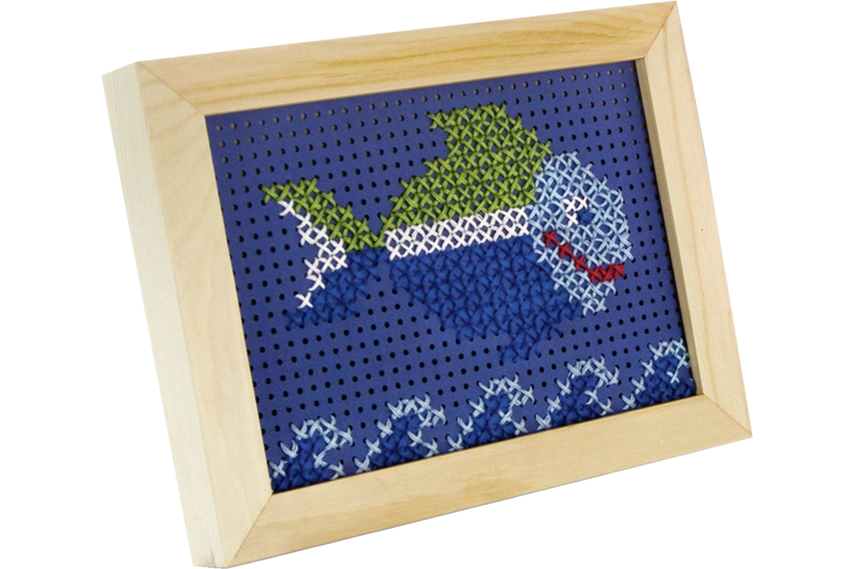 Borduurkarton 17,5 x 24,5 cm 10 kleuren, 40 vel
