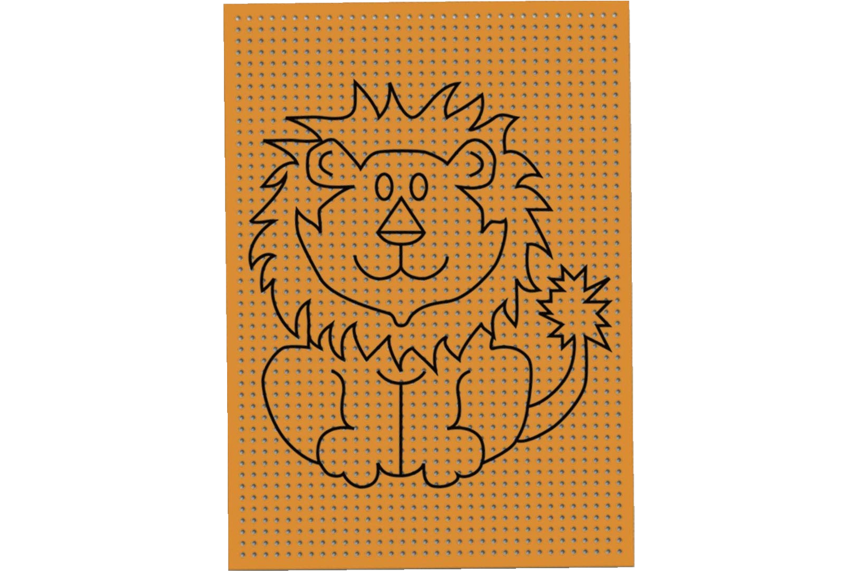 Borduurkarton 17,5 x 24,5 cm 10 kleuren, 40 vel bedrukt