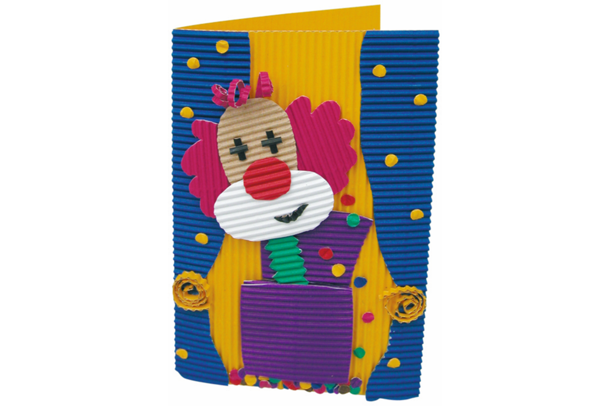 Ribbelkarton fijne golf 25 x 35 cm assorti, 10 vel