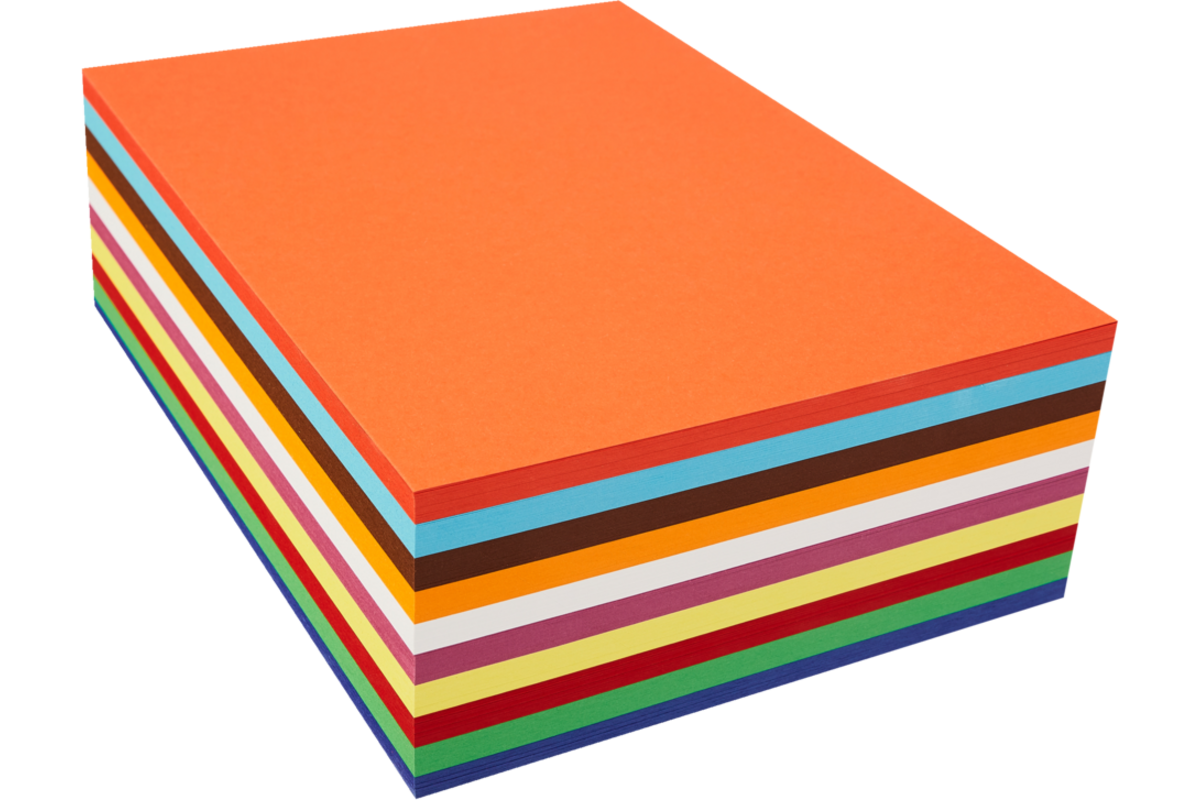 Flowery karton 21  x 29,7 cm, A4 250 vel 10 kleuren ass. 290 grs.