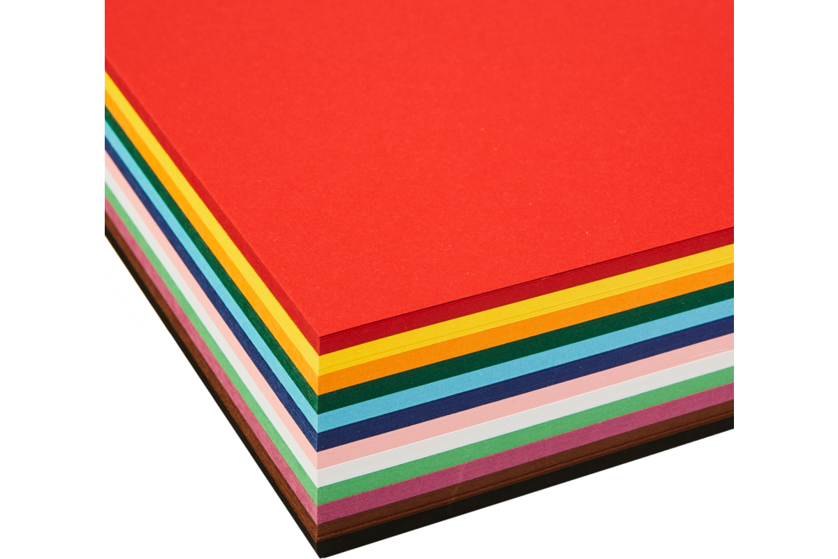 Engels karton A4, 240 vel 12 kleuren ass. 220 grs.