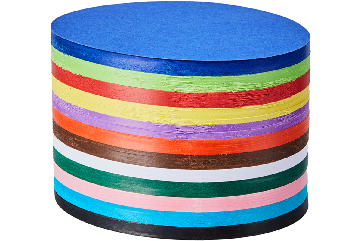 Vouwkartons rond 20 cm 120 grs 12-kleuren 480 vel