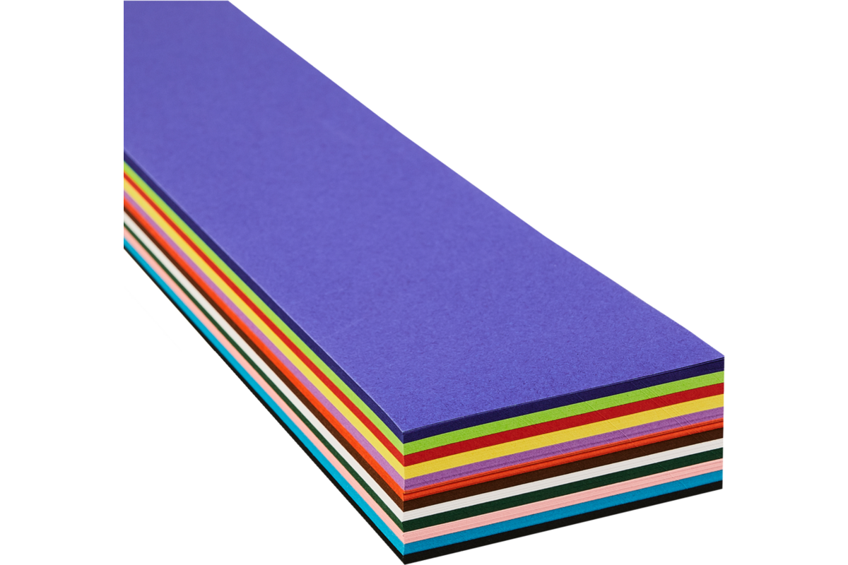 Hoedenstroken 68 x 10 cm 120 grs 12-kleuren 240 stroken