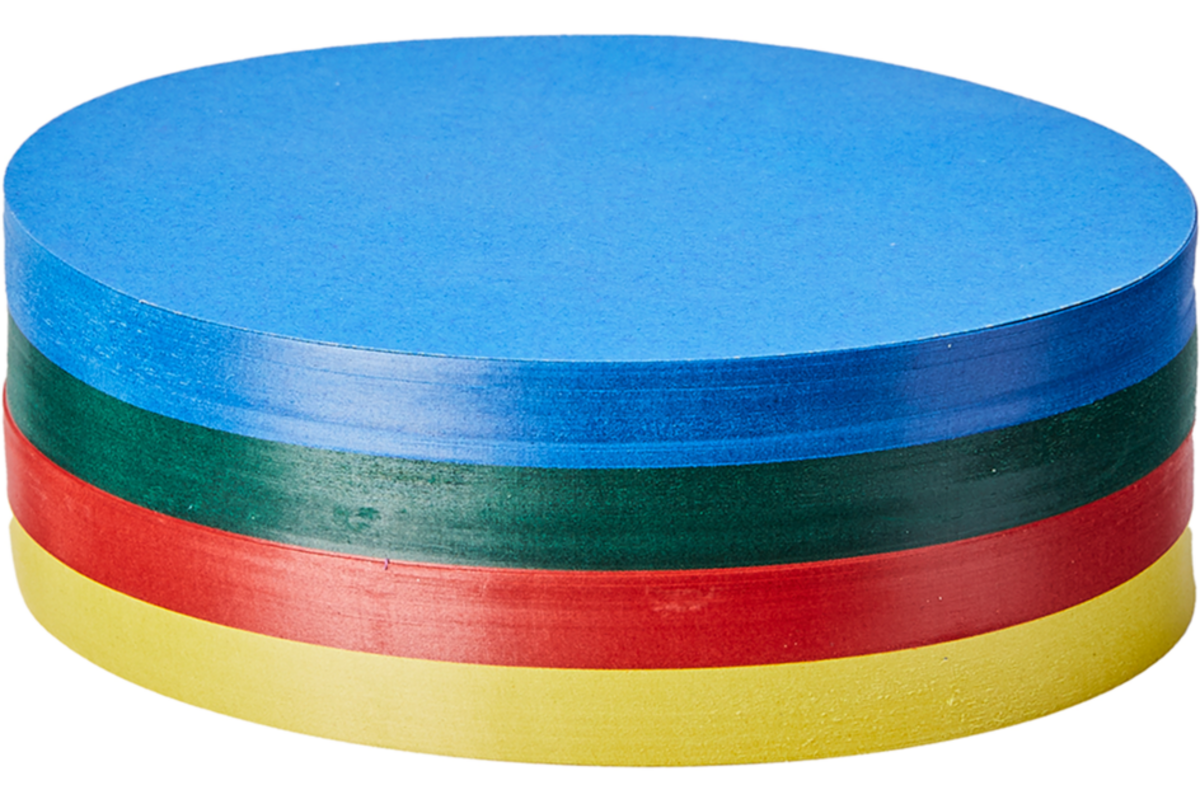 Vouwbladen rond 20 cm 60 grs 4-kleuren 480 vel