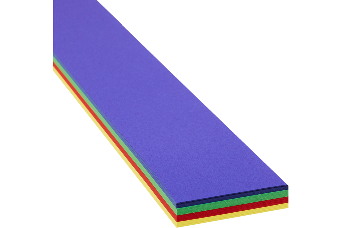 Hoedenstroken 7 x 68 cm 140 grs 4-kleuren 100 stroken