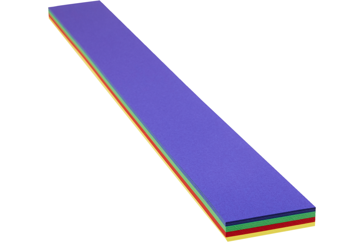 Hoedenstroken 7 x 68 cm 140 grs 4-kleuren 100 stroken