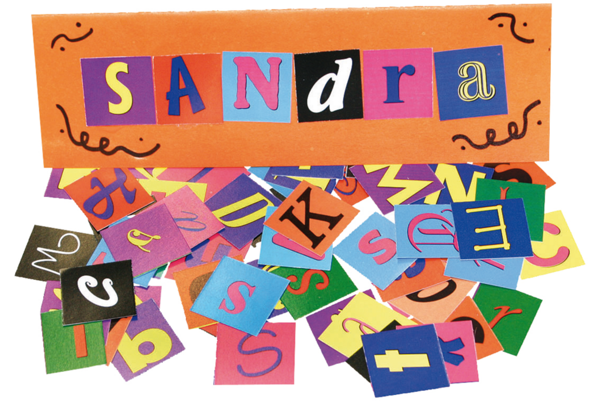 Papieren letters 3 x 3 cm, 2000 stuks