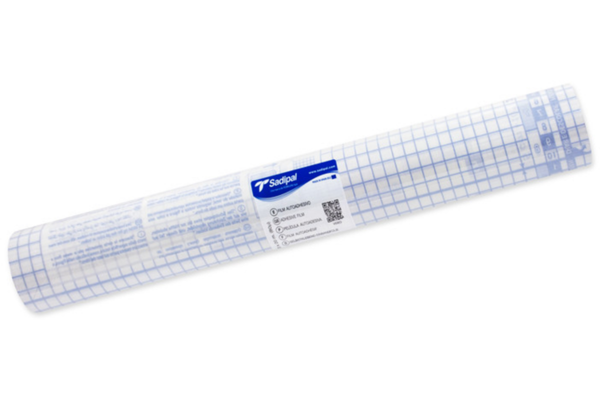Kaftfolie 80 micron zelfklevend transparant 45 cm, 20 meter