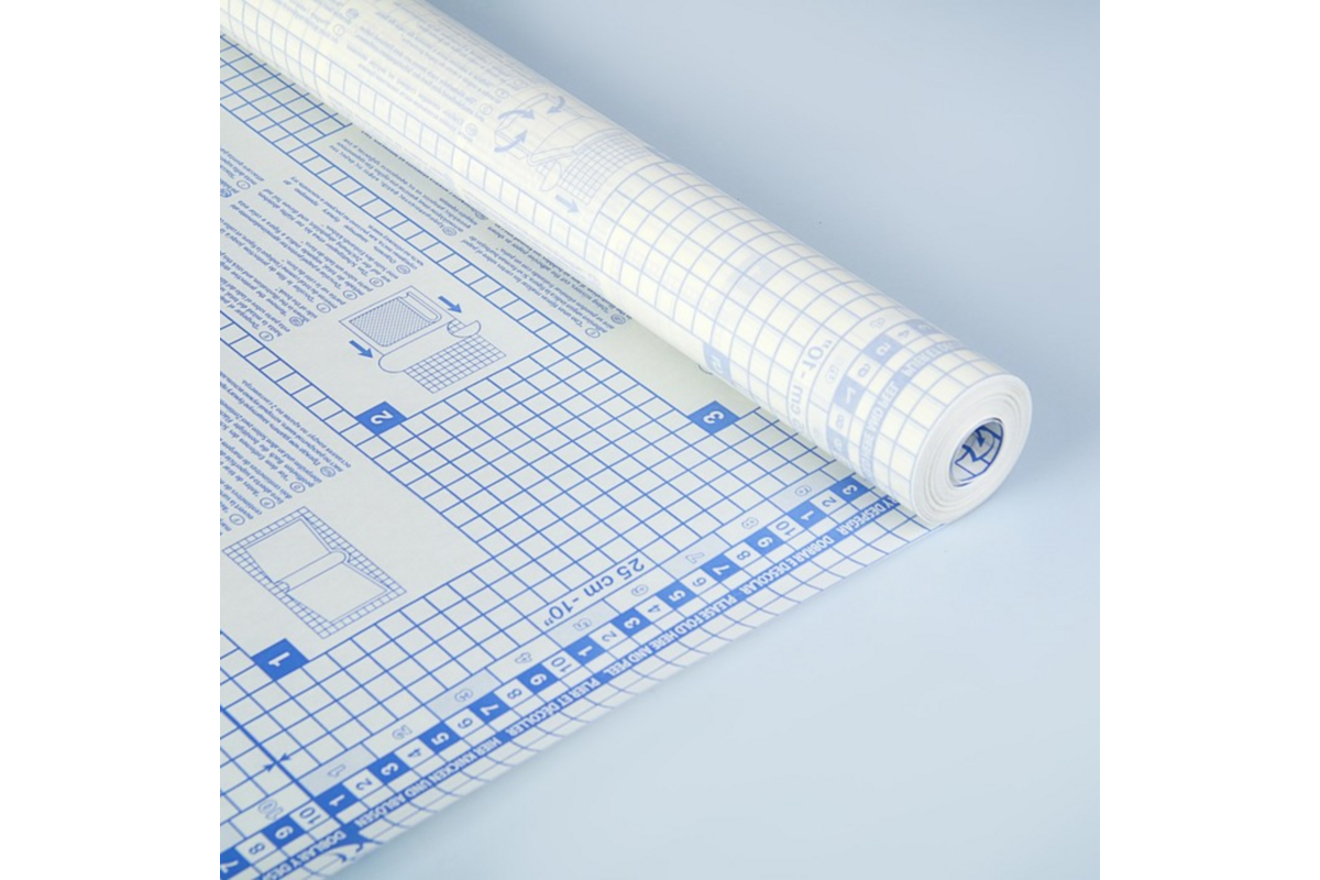 Kaftfolie 50 micron zelfklevend transparant 45 cm, 20 meter