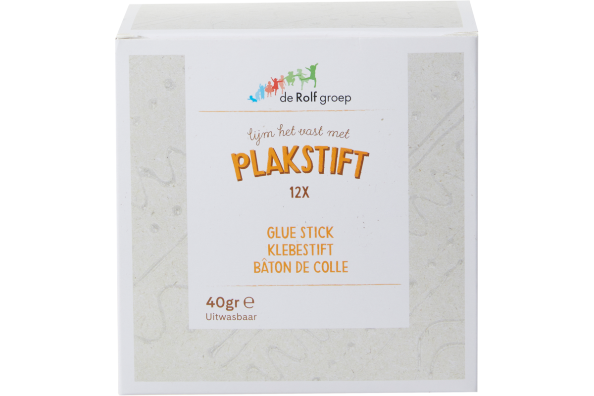 Plakstift | de Rolf groep | 40 gram, 12 stuks