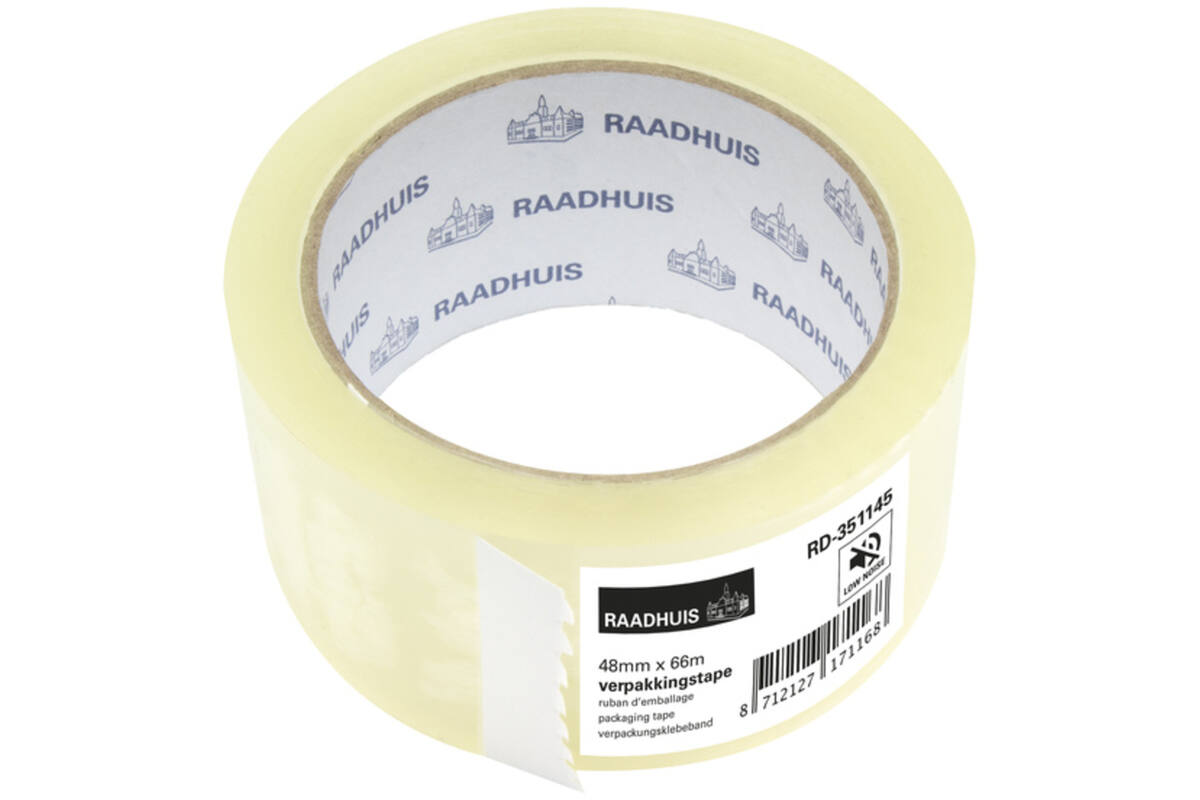 Plakband 48 mm x 66 meter transparant basic