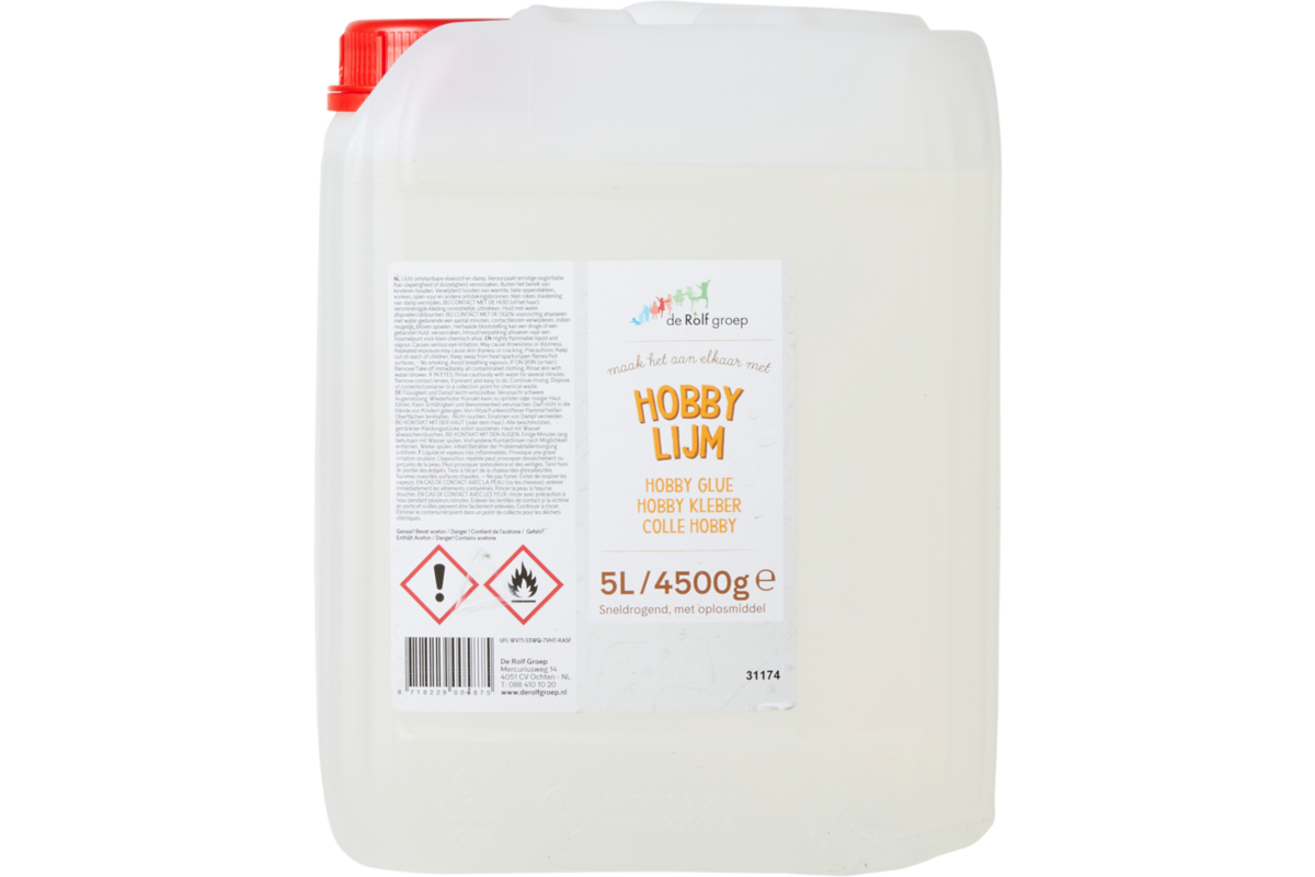 Hobbylijm | de Rolf groep | Top Koll met oplosmiddel, 5 liter