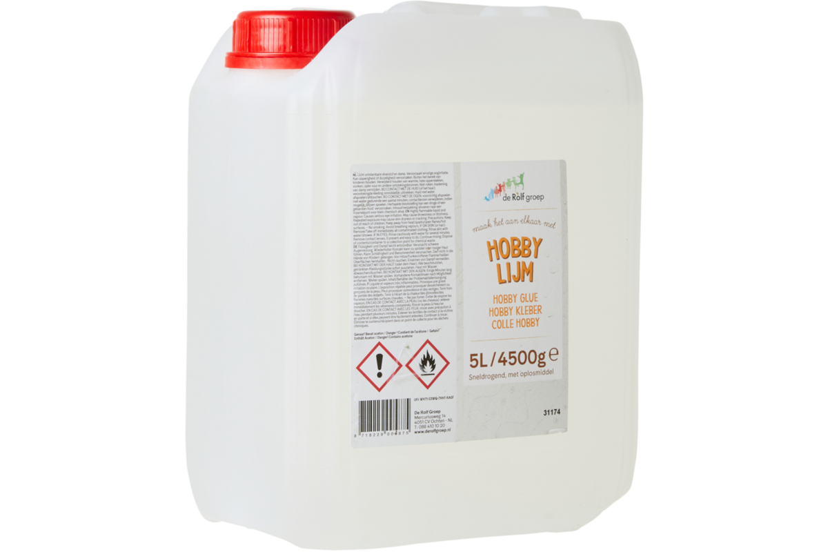 Hobbylijm | de Rolf groep | Top Koll met oplosmiddel, 5 liter