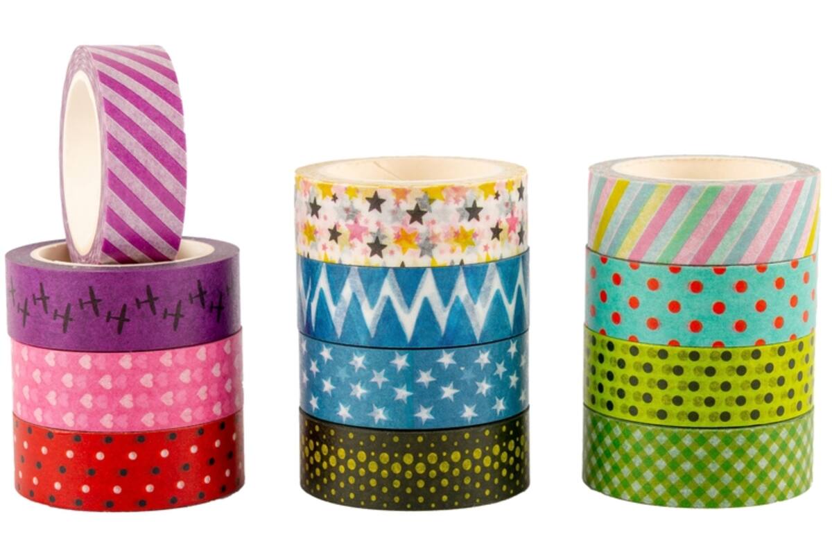 Washi Tape patronen 12 mm x 10 meter