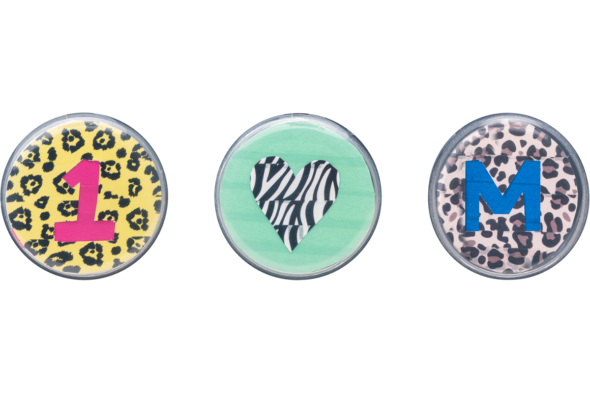 Washi Tape dierenpatronen 15 mm x 5 meter, 5 stuks