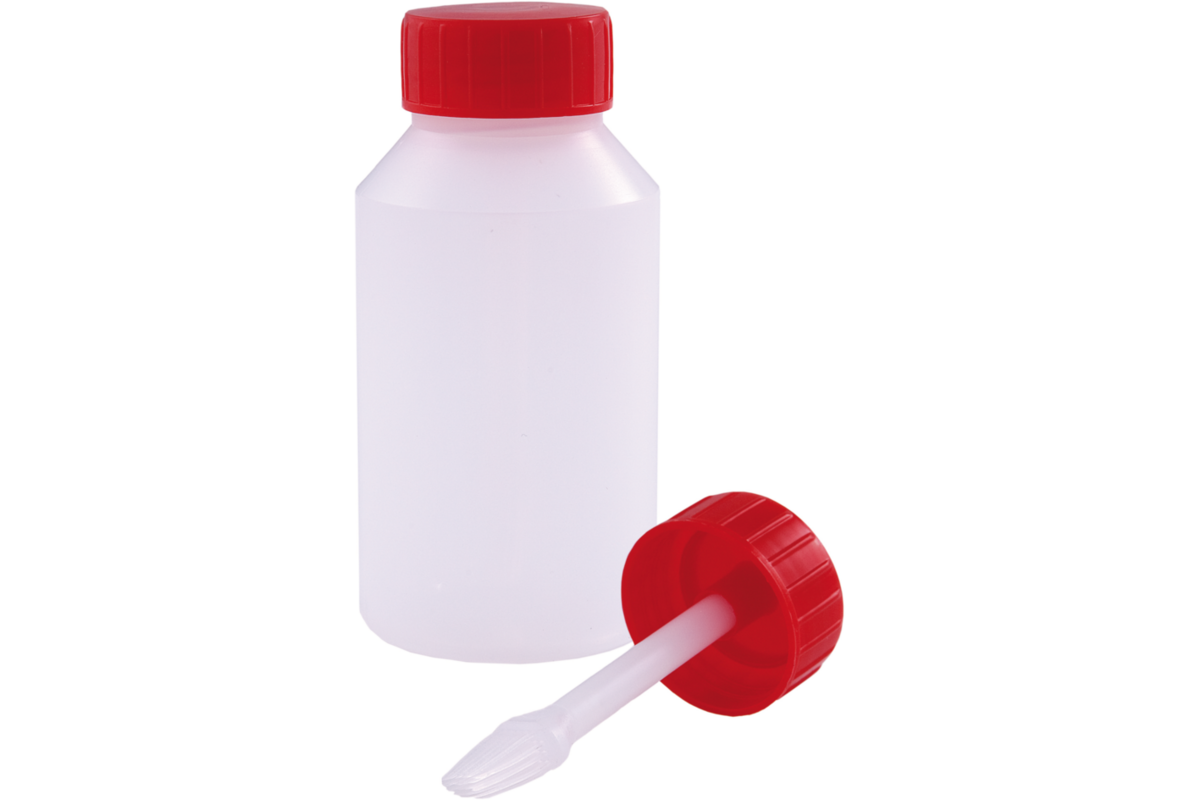 Lijmpotje leeg 100 ml incl. dop met kwast