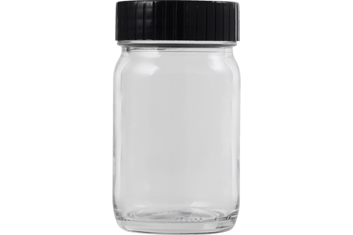 Flacon glas met schroefdeksel inhoud 100 ml