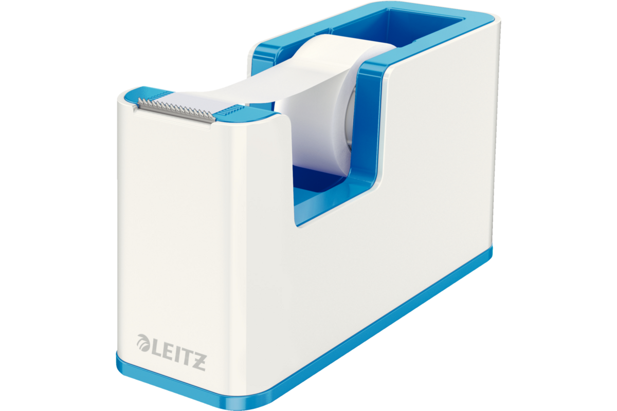 Plakbandhouder Leitz WOW wit/blauw inclusief plakband
