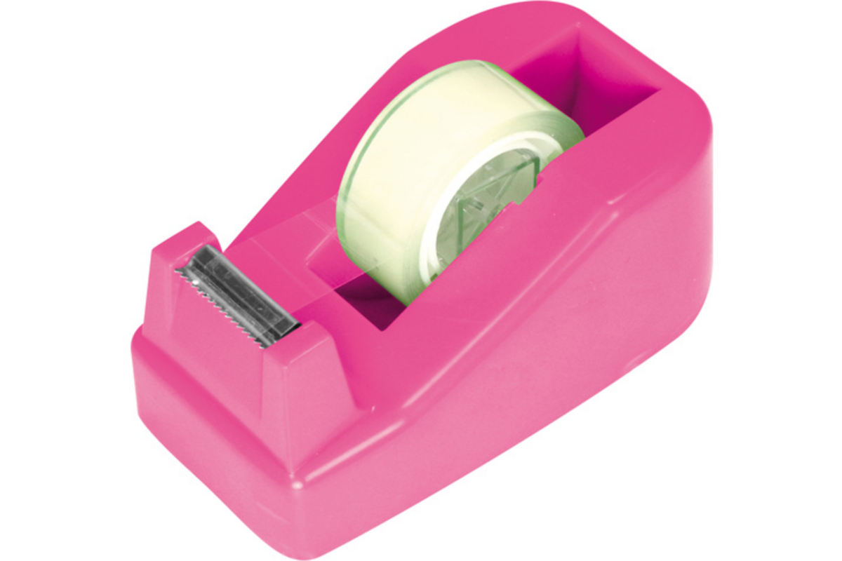 Plakbandhouder compact model assorti, incl.  2 rollen