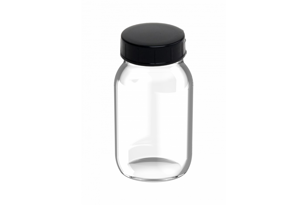 Flacon glas 100 ml met schroefdeksel