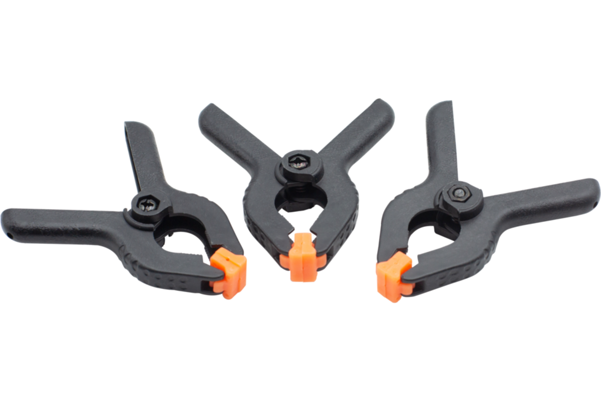 Klemmen met veer 6,5 cm, 20 stuks