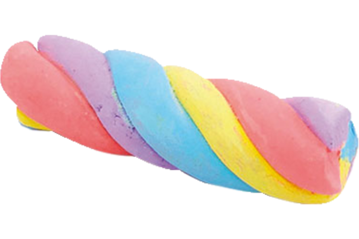 Stoepkrijt klei Creall, 6 kleuren, 750 gram