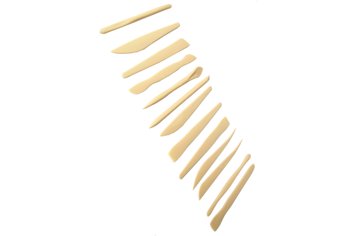 Boetseerspatels, 14 stuks ass.
