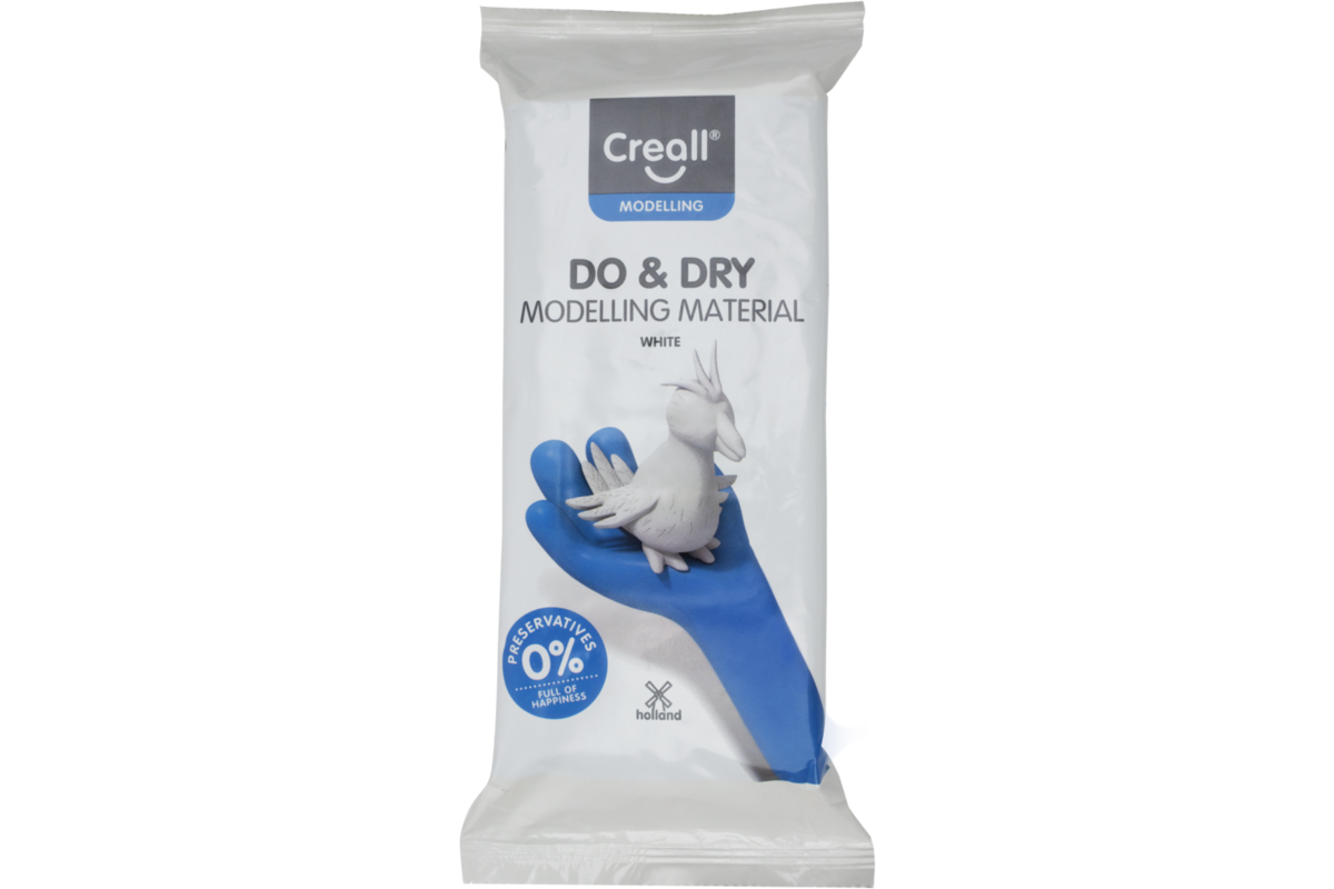 Klei zelfhardend Creall DO&DRY wit, 1 kg