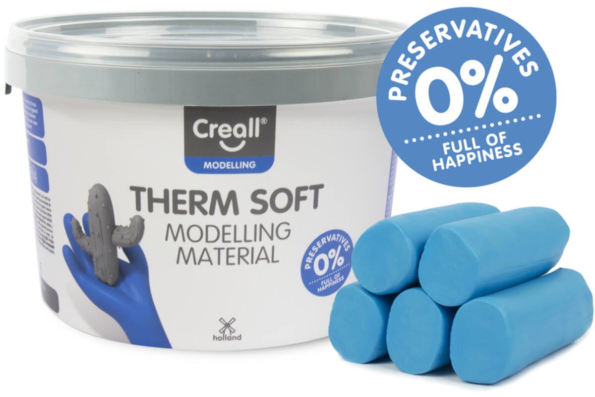 Klei Creall therm soft blauw, 2 kg - vanaf 8 jaar