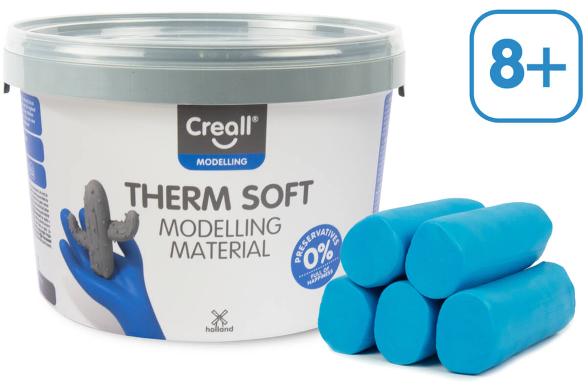 Klei Creall therm soft blauw, 2 kg - vanaf 8 jaar