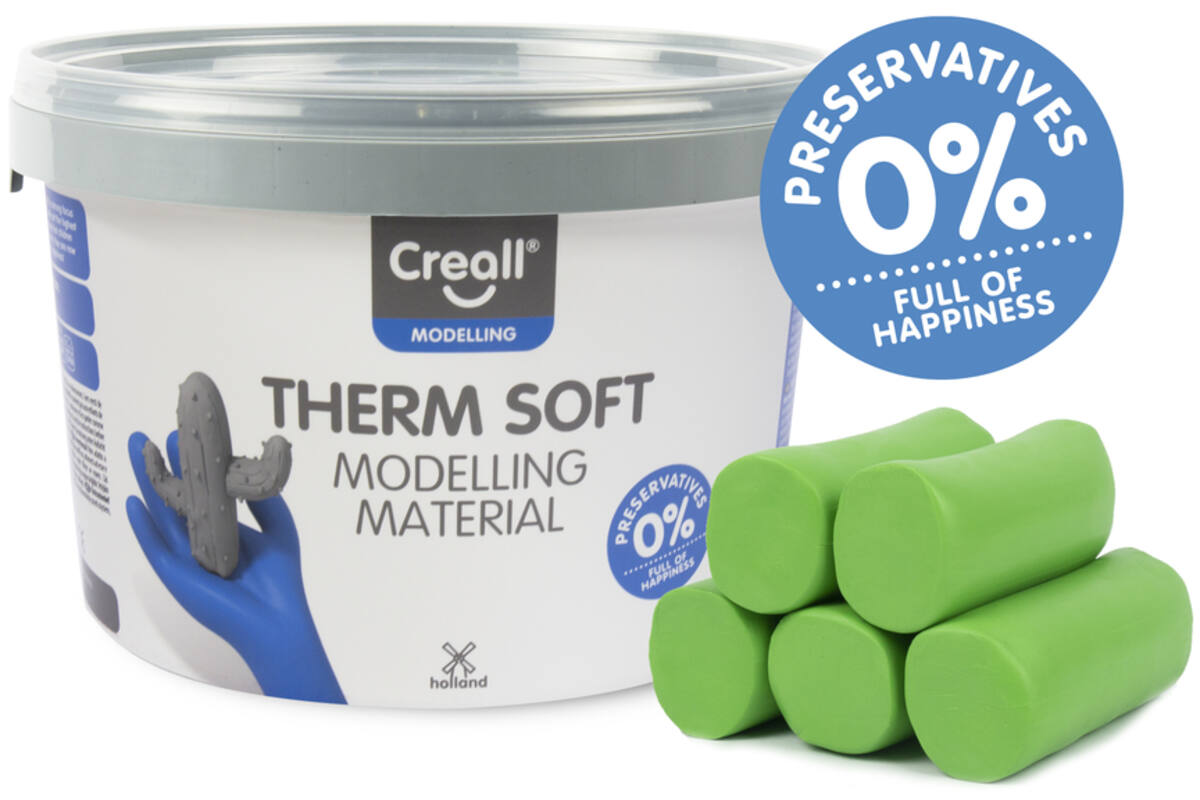 Klei Creall therm soft groen, 2 kg - vanaf 8 jaar