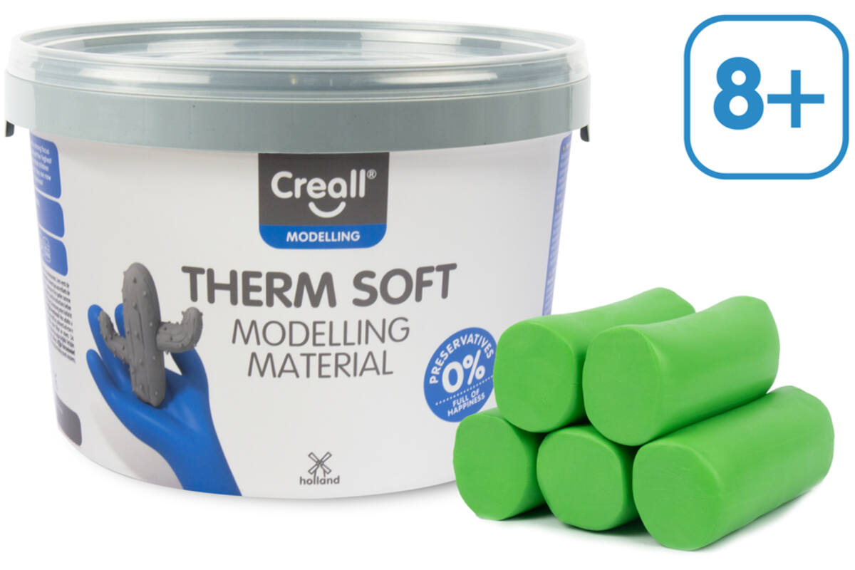 Klei Creall therm soft groen, 2 kg - vanaf 8 jaar