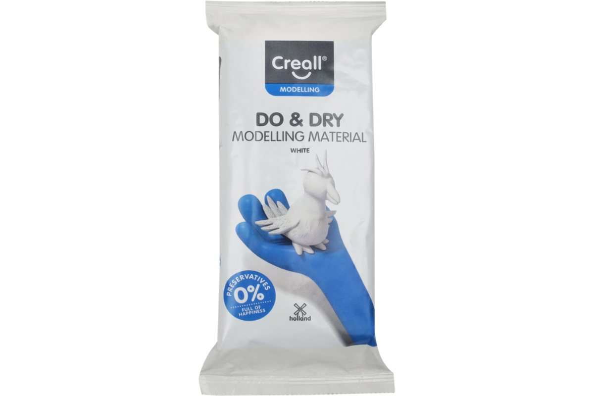 Klei zelfhardend Creall DO&DRY wit, 500 gr.