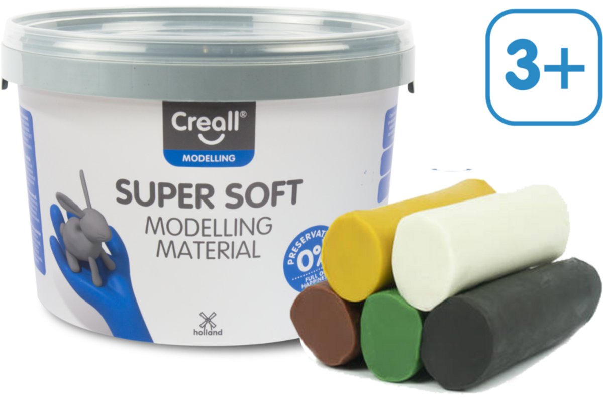 Klei Creall Super soft assorti Safari, 1750 gram