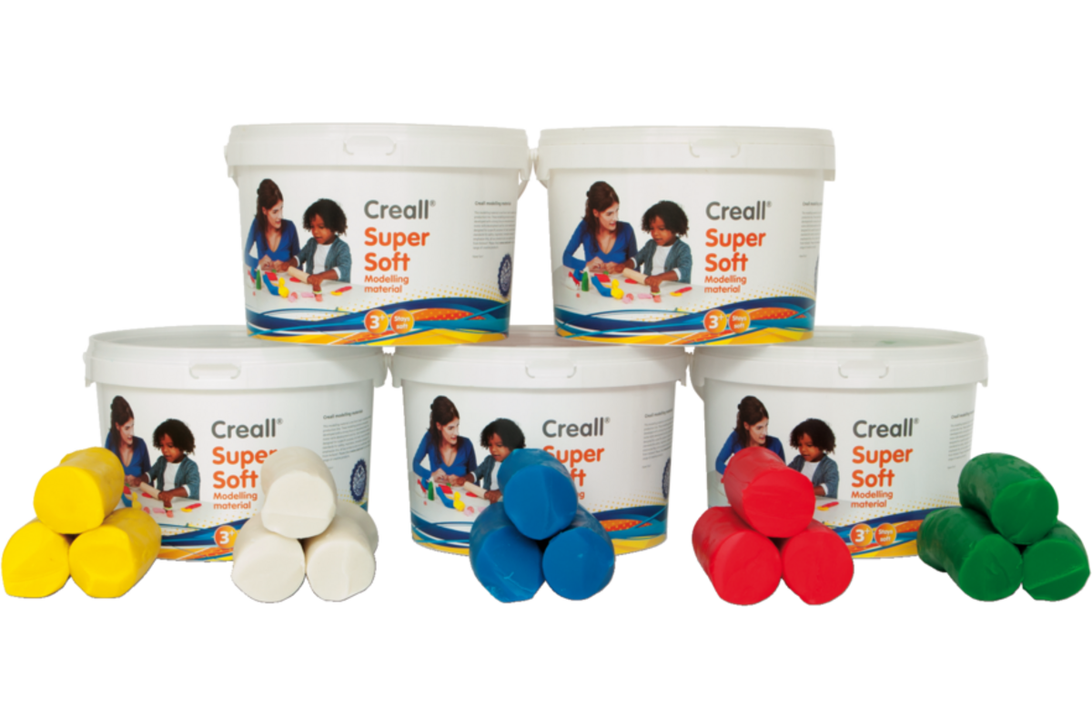 Klei Creall Super soft rood, 1750 gram