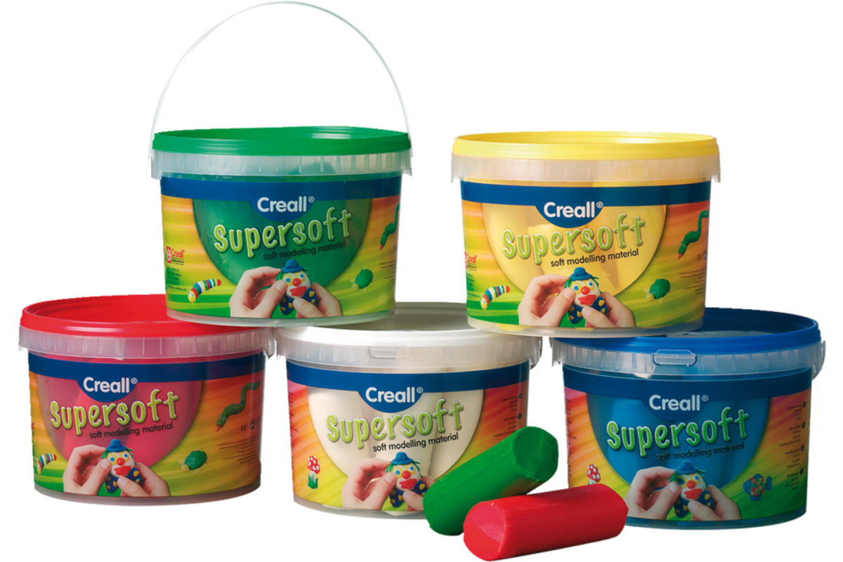 Klei Creall Super soft rood, 1750 gram