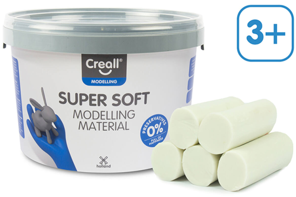 Klei Creall Super soft wit, 1750 gram