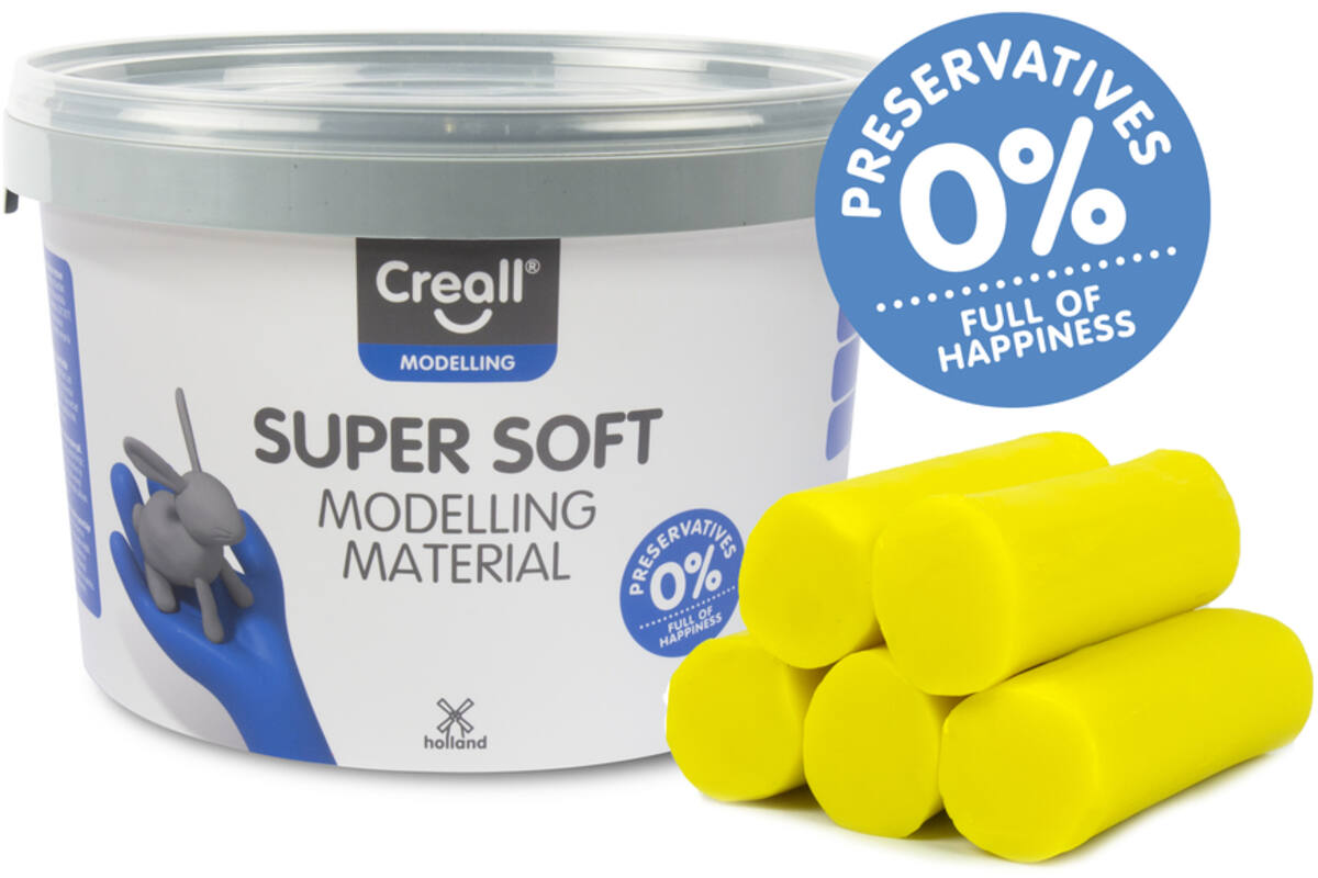 Klei Creall Super soft geel, 1750 gram